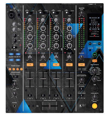 Pioneer DJ DJM 800 Skin Metallic Bermuda Blue